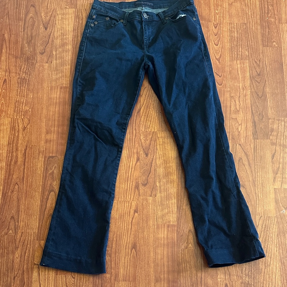 Rock & Republic Deep Blue Flare Jeans size 12